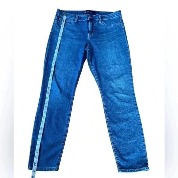 NWOT, GAP, Mid Rise Favorite Ankle Jeggings, Size 30, Dark Indigo Blue - Picture 10 of 11